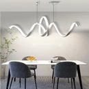 DecorBites™ Aluminum S-shaped Pendant Lamp for Dining Kitchen Island Lighting