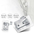 DecorBites™ Aluminum Showerhead Holder: Adjustable & Traceless Bathroom Accessory