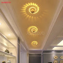 DecorBites™ Aluminum Spiral LED Wall Lamp for Bedroom and Living Room