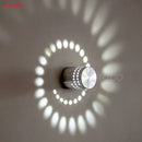 DecorBites™ Aluminum Spiral LED Wall Lamp for Bedroom and Living Room