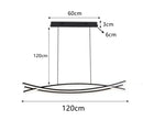 DecorBites™ Aluminum Suspension LED Chandelier for Kitchen Dining Table Island