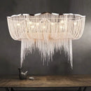 Decorbites aluminum tassel chandelier living room waterfall pendant light