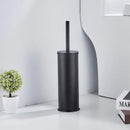 DecorBites™ Aluminum Toilet Brush Holder Set, Bath Hardware, Brushed Gold/Black