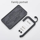 DecorBites™ Aluminum Toilet Paper Holder with Phone Rack and Hook