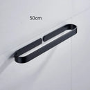 DecorBites™ Aluminum Towel Holder Matte Black Wall Mounted Towel Bar in Various Sizes