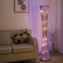 DecorBites™ Aluminum Tower Floor Lamp for Living Room Decor，Modern LED Standing Light Stand