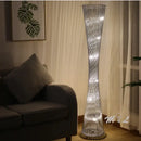 DecorBites™ Aluminum Tower Floor Lamp for Living Room, Modern LED Standing Light Stand