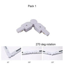 DecorBites™ Aluminum Track Rails for LED Spotlights with T-L Connector