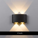 Modern black & white aluminum wall lamps – living room sconces