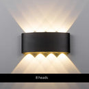 Modern black & white aluminum wall lamps – living room sconces