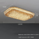 Luxe amber crystal ceiling chandelier for dining room