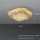 Luxe amber crystal ceiling chandelier for dining room
