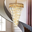 DecorBites™ Amber Crystal Chandelier for Luxurious Living Spaces