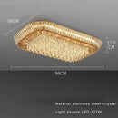 Modern amber crystal led ceiling light living room chandelier