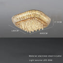Modern amber crystal led ceiling light living room chandelier
