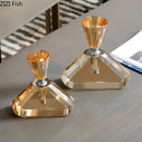 DecorBites™ Amber Crystal Perfume Bottle - Creative Aromatherapy Essential Oil Container