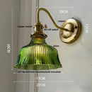 DecorBites™ Amber Flower Glass LED Wall Sconce for Living Room, Cafe, Bathroom Vanity
