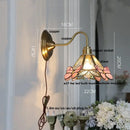 DecorBites™ Amber Flower Glass LED Wall Sconce for Living Room, Cafe, Bathroom Vanity