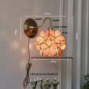 DecorBites™ Amber Flower Glass LED Wall Sconce for Living Room, Cafe, Bathroom Vanity