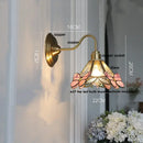 DecorBites™ Amber Flower Glass LED Wall Sconce for Living Room, Cafe, Bathroom Vanity