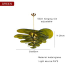 DecorBites™ Amber Glass Ceiling Chandelier for Elegant Living Room Decor.