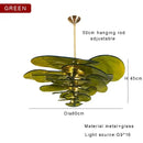 DecorBites™ Amber Glass Ceiling Chandelier for Elegant Living Room Decor.