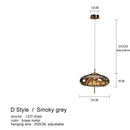 DecorBites™ Amber Glass Chandelier: Luxury Lighting for Bedroom, Dining Room, Kitchen, Restaurant & Art Decor
