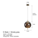 DecorBites™ Amber Glass Chandelier: Luxury Lighting for Bedroom, Dining Room, Kitchen, Restaurant & Art Decor