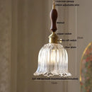 DecorBites™ Amber Glass Cube LED Pendant Lights, Japanese Style for Kitchen, Bedroom, Coffee.