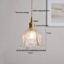 DecorBites™ Amber Glass Cube LED Pendant Lights, Japanese Style for Kitchen, Bedroom, Coffee.