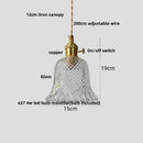 DecorBites™ Amber Glass Cube LED Pendant Lights, Japanese Style for Kitchen, Bedroom, Coffee.