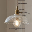 DecorBites™ Amber Glass Cube LED Pendant Lights, Japanese Style for Kitchen, Bedroom, Coffee.