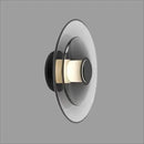 DecorBites™ Amber Glass Disc Wall Lamp LED Modern Minimalist Sconce Lighting