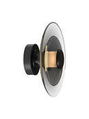 Modern black and amber minimalist led sconce wall lamp bedroom