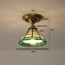 Scalloped amber glass led ceiling light for bedroom and living room
