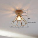DecorBites™ Amber Glass LED Ceiling Lights Modern Decoration for Home Porch Restaurant