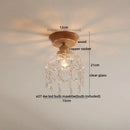 DecorBites™ Amber Glass LED Ceiling Lights Modern Decoration for Home Porch Restaurant