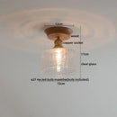 DecorBites™ Amber Glass LED Ceiling Lights Modern Decoration for Home Porch Restaurant