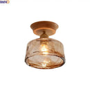 DecorBites™ Amber Glass LED Ceiling Lights Modern Decoration for Home Porch Restaurant