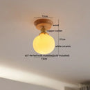 DecorBites™ Amber Glass LED Ceiling Lights Modern Decoration for Home Porch Restaurant