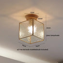 DecorBites™ Amber Glass LED Ceiling Lights Modern Decoration for Home Porch Restaurant