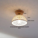 DecorBites™ Amber Glass LED Ceiling Lights Modern Decoration for Home Porch Restaurant