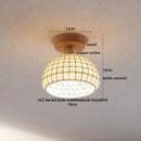 DecorBites™ Amber Glass LED Ceiling Lights Modern Decoration for Home Porch Restaurant