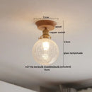 DecorBites™ Amber Glass LED Ceiling Lights Modern Decoration for Home Porch Restaurant