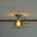 DecorBites™ Amber Glass LED Ceiling Lights Modern Home Lighting Copper Socket