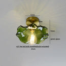 DecorBites™ Amber Glass LED Ceiling Lights Modern Home Lighting Copper Socket