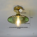 DecorBites™ Amber Glass LED Ceiling Lights Modern Home Lighting Copper Socket