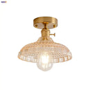 Modern amber glass led ceiling lights for kitchen and living room