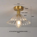 Modern amber glass led ceiling lights for kitchen and living room