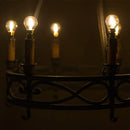 DecorBites™ Amber Glass LED Filament Globe Bulb, 2200K Dimmable E12 E14 Outdoor Fairy Light
